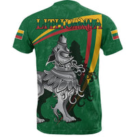 (Lietuva) Lithuania T Shirt Lithuanian Iron Wolf Green RLT6 - Wonder Print Shop
