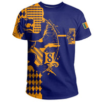 Sri Lanka King Of Lion T Shirt Blue RLT7 - Wonder Print Shop