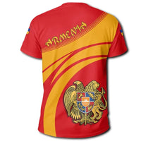 Armenia Coat Of Arms T Shirt Cricket Style RLT8 - Wonder Print Shop