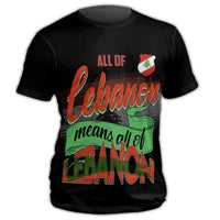 Lebanon T Shirt All Of Lebanon RLT6 - Wonder Print Shop
