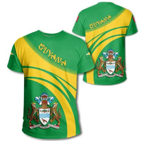 Guyana Coat of Arms T Shirt Cricket Style RLT8 - Wonder Print Shop