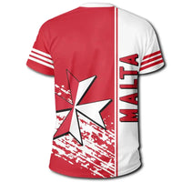 Malta Coat Of Arms T Shirt Quarter Style RLT12 - Wonder Print Shop