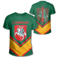 Lithuania Coat Of Arms T Shirt Lucian Style RLT6 - Wonder Print Shop
