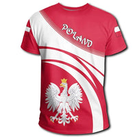 Poland T Shirt Coat Of Arms Cricket Style RLT7 - Wonder Print Shop