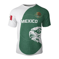Mexico T Shirt Golden Eagle Aztec RLT13 - Wonder Print Shop