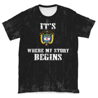 Colombia T Shirt It's Where My Story Begins RLT7 - Wonder Print Shop