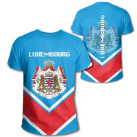 Luxembourg Coat Of Arms T Shirt Lucian Style RLT6 - Wonder Print Shop