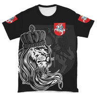 Lithuania T Shirt Lion with Crown Womens/Mens RLT6 - Wonder Print Shop