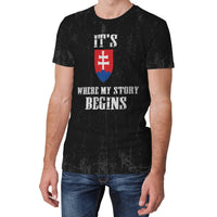 Slovakia T Shirt It's Where My Story Begins RLT13 - Wonder Print Shop