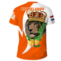 Netherlands Lion Crown T Shirt RLT7 - Wonder Print Shop