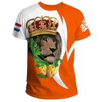 Netherlands Lion Crown T Shirt RLT7 - Wonder Print Shop