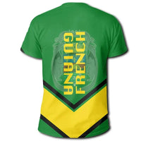 French Guiana Coat Of Arms T Shirt Lucian Style RLT8 - Wonder Print Shop