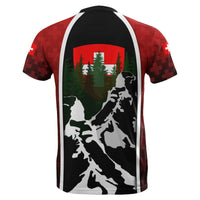 Switzerland T Shirt Coat Of Arms and Mountains RLT13 - Wonder Print Shop