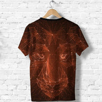 The Netherlands T Shirt Geometric Lion RLT7 - Wonder Print Shop