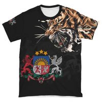 Latvia T Shirt Tiger Special Version RLT6 - Wonder Print Shop
