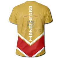 Montenegro Coat Of Arms T Shirt Lucian Style RLT13 - Wonder Print Shop