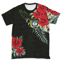 Colombia T Shirt Hibiscus RLT7 - Wonder Print Shop