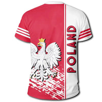 Poland T Shirt Coat Of Arms Quarter Style RLT7 - Wonder Print Shop