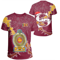 Sri Lanka Christmas Coat Of Arms T Shirt X Style RLT7 - Wonder Print Shop