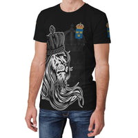 Sweden T Shirt Lion With Crown RLT7 - Wonder Print Shop