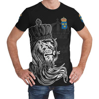 Sweden T Shirt Lion With Crown RLT7 - Wonder Print Shop