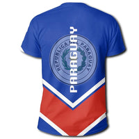 Paraguay Coat Of Arms T Shirt Lucian Style RLT7 - Wonder Print Shop
