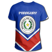 Paraguay Coat Of Arms T Shirt Lucian Style RLT7 - Wonder Print Shop