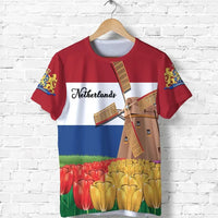 Netherlands Windmill and Tulips T Shirt RLT7 - Wonder Print Shop