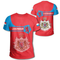 Luxembourg Coat Of Arms T Shirt Simple Style8 RLT6 - Wonder Print Shop