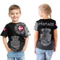 Viking T Shirt Kid Denmark Coat Of Arms RLT13 - Wonder Print Shop