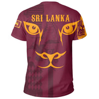 Sri Lanka King Of Lion T Shirt Red RLT7 - Wonder Print Shop
