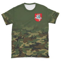Lithuania T Shirt Camo Womens/Mens RLT6 - Wonder Print Shop