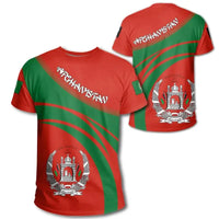 Afghanistan Coat Of Arms T Shirt Cricket Style RLT8 - Wonder Print Shop