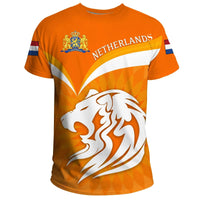 Netherlands T Shirt King's Day Lion RLT7 - Wonder Print Shop