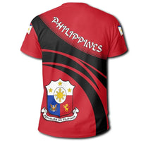 Philippines Coat Of Arms T Shirt Cricket Style RLT6 - Wonder Print Shop