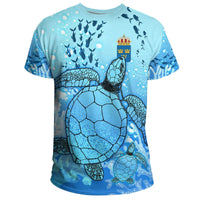 Sweden T Shirt Ocean Life RLT7 - Wonder Print Shop