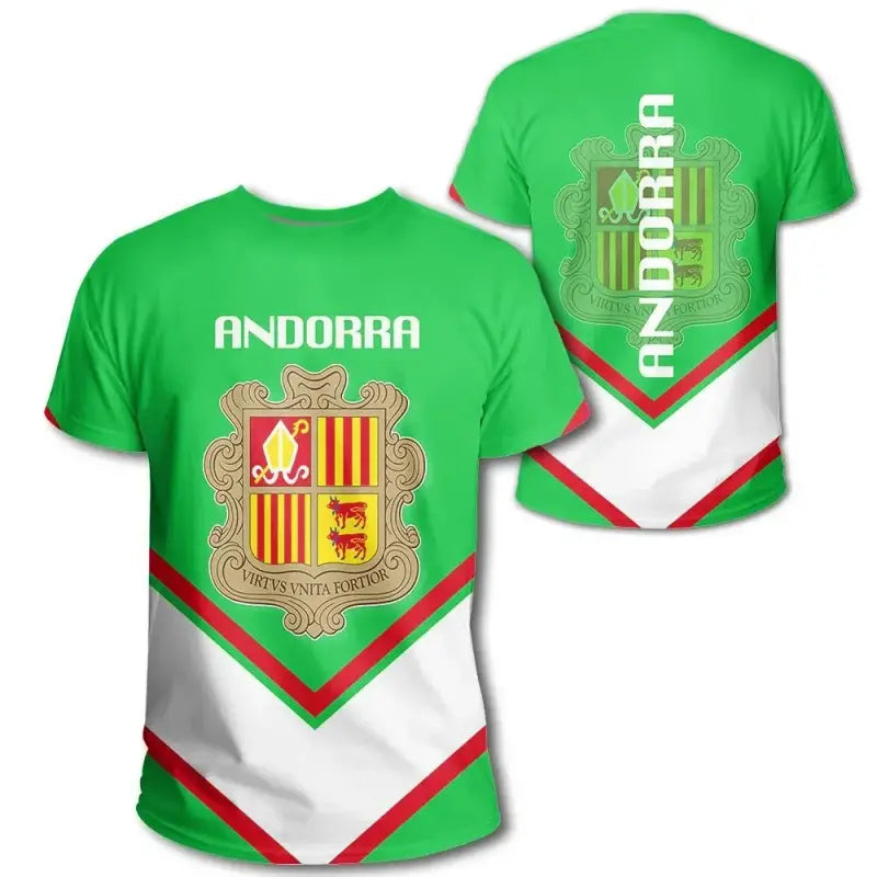andorra-coat-of-arms-t-shirt-lucian-style