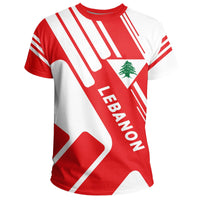 Lebanon T Shirt Coat Of Arms KT Rolster Style RLT6 - Wonder Print Shop