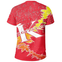 Kyrgyzstan Christmas Coat Of Arms T Shirt X Style RLT8 - Wonder Print Shop