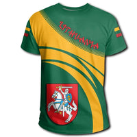 Lithuania Coat Of Arms T Shirt Cricket Style RLT6 - Wonder Print Shop