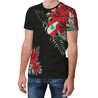 Lebanon T Shirt Hibiscus RLT6 - Wonder Print Shop