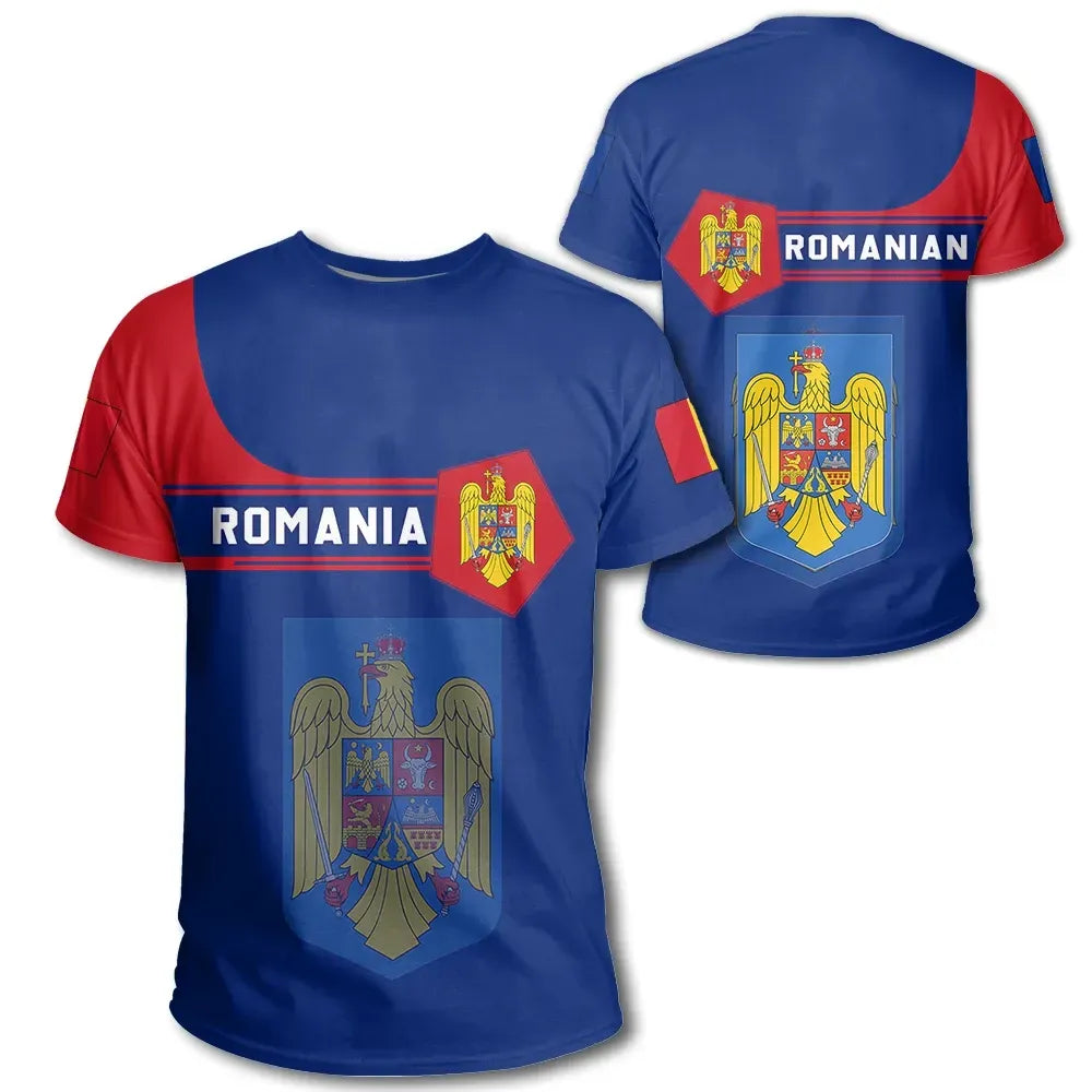 romania-coat-of-arms-t-shirt-simple-style
