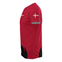 Denmark Coat Of Arms T Shirt Fire Style RLT13 - Wonder Print Shop