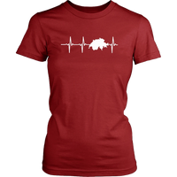 Switzerland T Shirt In My Heartbeat RLT13 - Wonder Print Shop