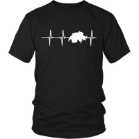 Switzerland T Shirt In My Heartbeat RLT13 - Wonder Print Shop