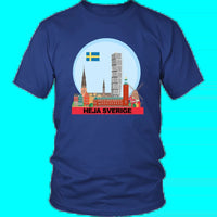 Sweden T Shirt Heja Sverige RLT7 - Wonder Print Shop