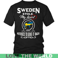 Sweden Stole My Heart T Shirt RLT7 - Wonder Print Shop