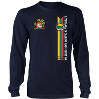 Lithuania shirt Lithuania is calling and I must go RLT6 - Wonder Print Shop