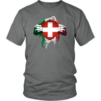 Switzerland Superhero T Shirt RLT13 - Wonder Print Shop