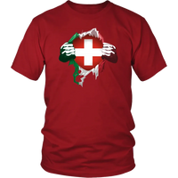 Switzerland Superhero T Shirt RLT13 - Wonder Print Shop